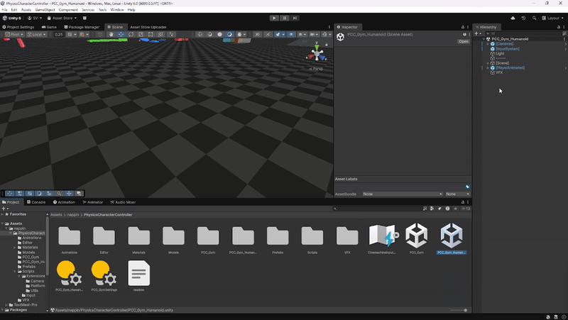 Character Manager setup