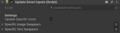 Smart Input Icons - Update Input Icons inspector